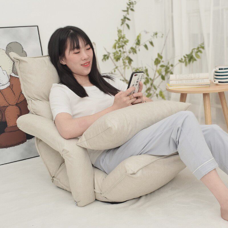 懒人沙发榻榻米飘窗小沙发床x上护腰折叠靠背椅可拆洗喂奶哺乳椅