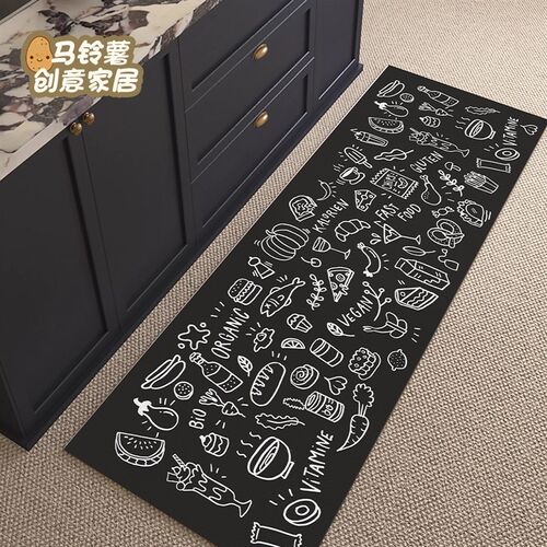 美式厨房垫家用长条地垫硅藻泥吸B水防油防污耐脏可擦免洗防摔地