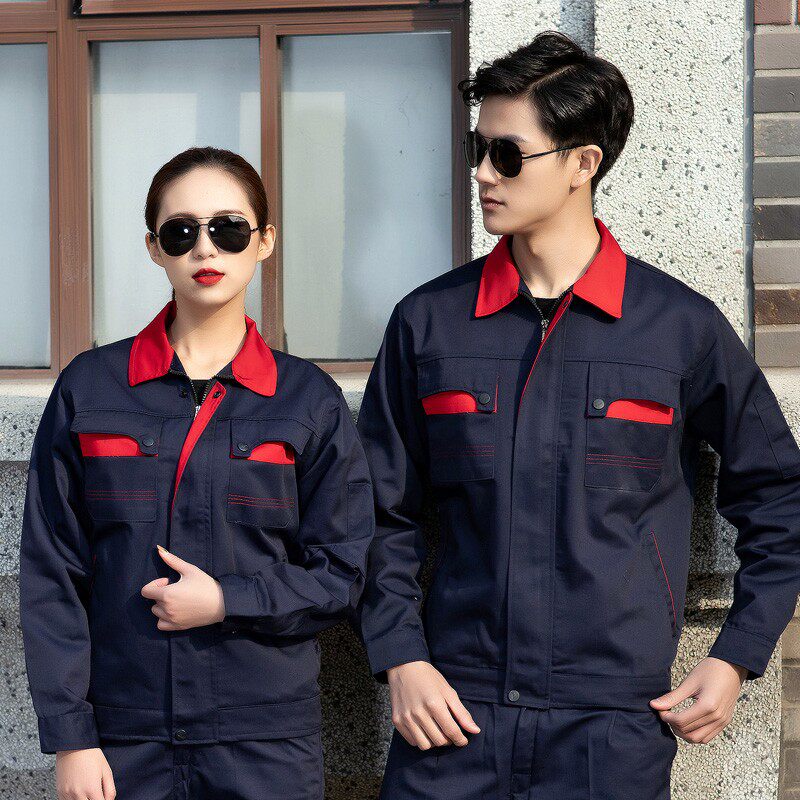 春秋工作服套装长袖园林绿化工作服E物业保洁员养护工人工程劳保