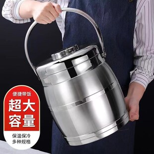 特大不锈钢多层保温饭盒桶超大w容量10L提锅成人3层便当菜盒汤饭