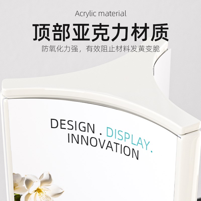 三面旋转台牌点餐牌亚克力桌牌台卡小号酒水牌菜单架展示牌三角桌
