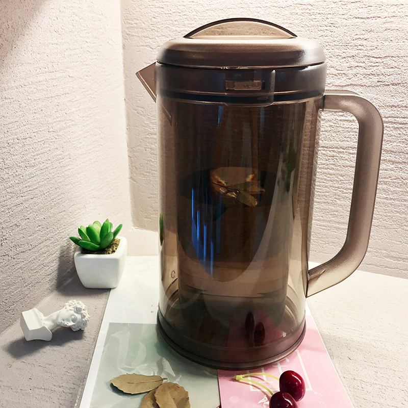 冷水壶 家用塑料耐热餐厅水壶耐高温大容量双层隔热凉水杯 凉水壶