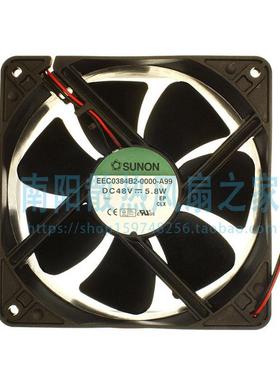 Sunon/建准 EEC0384B2-000U-A99 FAN AXIAL 120X38MM 48VDC 风扇