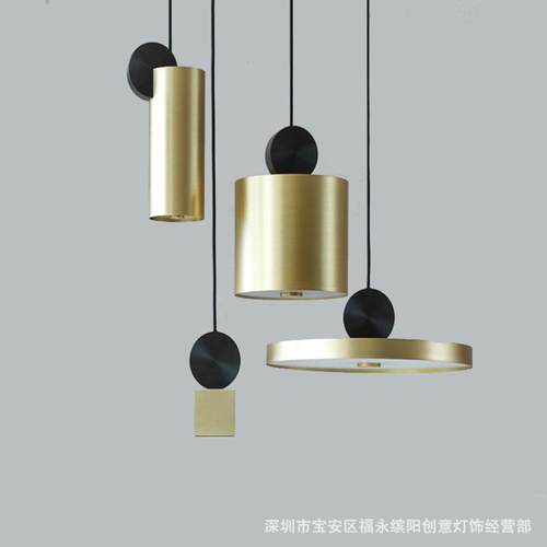 北欧吊灯创意个性餐厅吧台轻奢简欧酒店设计师样板客房床头小吊灯