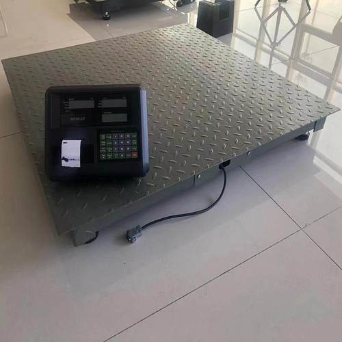 1000kg电子地磅2000千克带打印磅秤1500公斤平台秤小票打印地磅秤