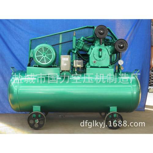 厂家直销3095-160L中压机皮带式活塞式空气压缩机泵头整机配