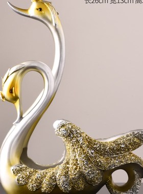 欧式家居天鹅红酒架n客厅酒柜餐桌酒托玄关装饰品摆件创意送礼礼