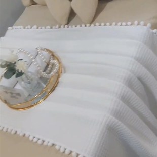 可做log 款 2024新款 美容床罩四件套u纯色网红轻奢风针织棉床套四季