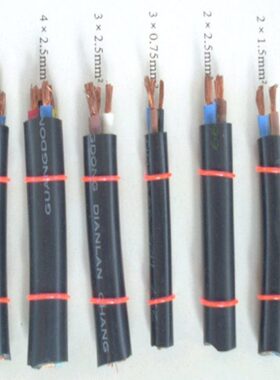 1控制信 0.0缆方.多芯0套75号电线.国标平电源纯铜护芯5RVV12