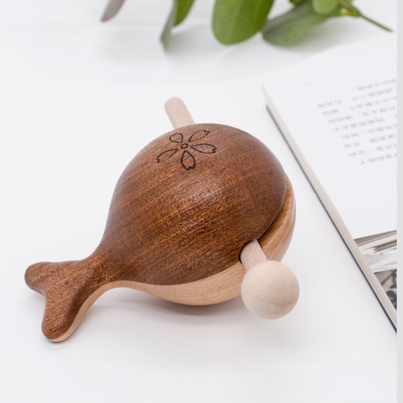 创意小木鱼敲打迷你o木器实木法器木质桌面摆件时尚礼品解压神奇
