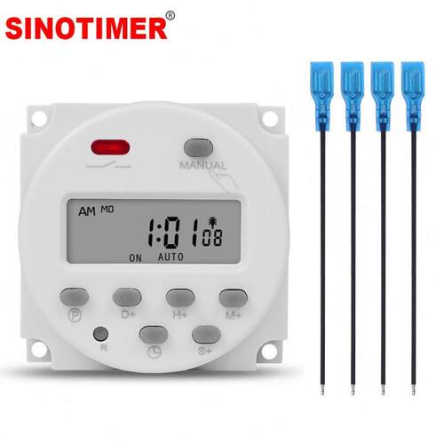 1 Second Interval 5V 12V 24V 110V 220V Digital LCD Timer Swi