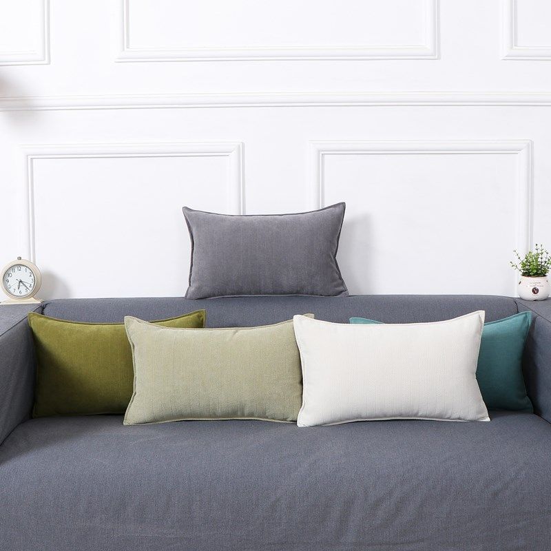 腰枕沙发c长条抱枕靠垫客厅长方形靠枕办公室座椅护腰靠背垫午睡