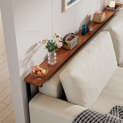 暖气片置物架沙发后夹缝置物架长条窄桌书架省空间单层靠墙窄架子