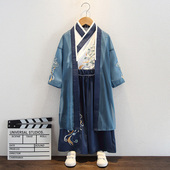 新中式 汉服男童夏季 儿童古风国风唐装 古装 春秋国学演出服 2024新款