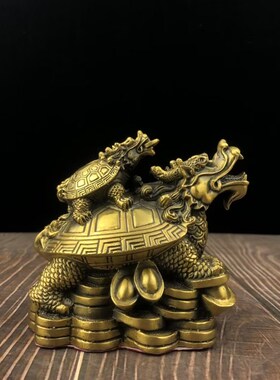 家居摆件子母龙龟八卦招财客厅路冲角壁刀反弓天斩煞办公室地库口