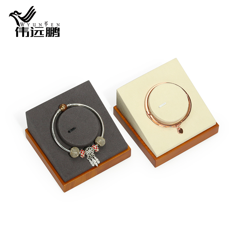 实木珠宝饰品展示道具手表手链手镯手串收纳架佛珠置物台摆放架子