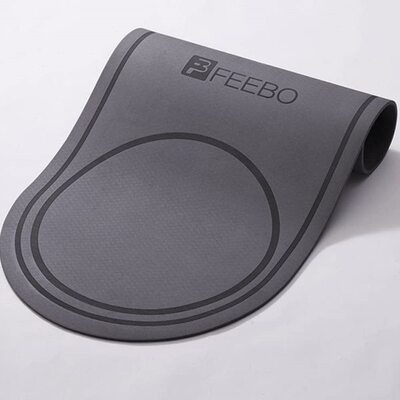 菲柏减震BO跳绳隔音垫家用加厚款专用圆形室内防滑FEE健身垫子