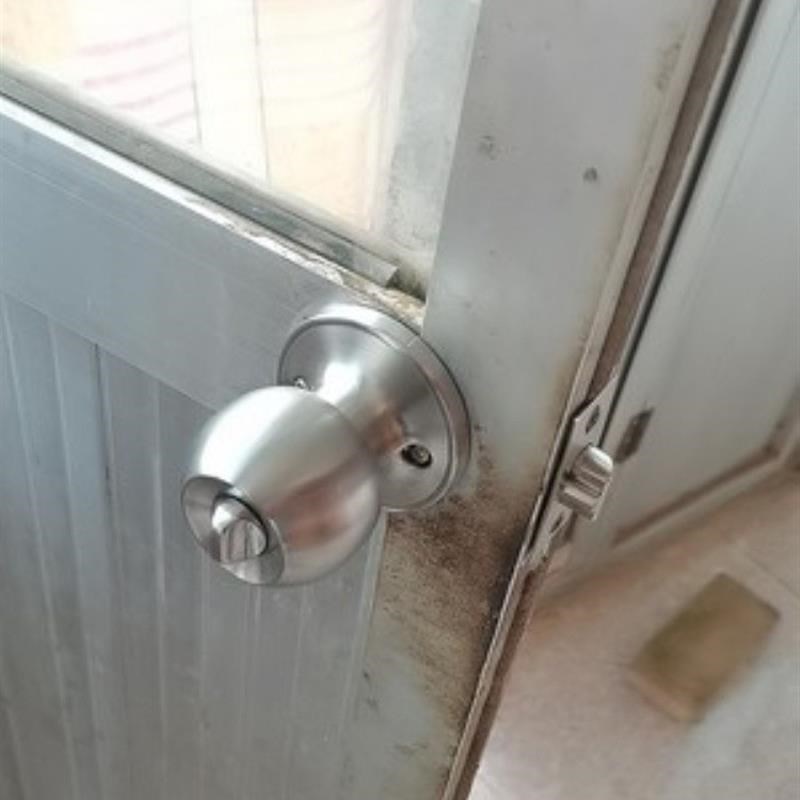 厨房三柱a式浴室门锁塑钢门锁铝合金球形锁卫生间球锁三环彩钢门