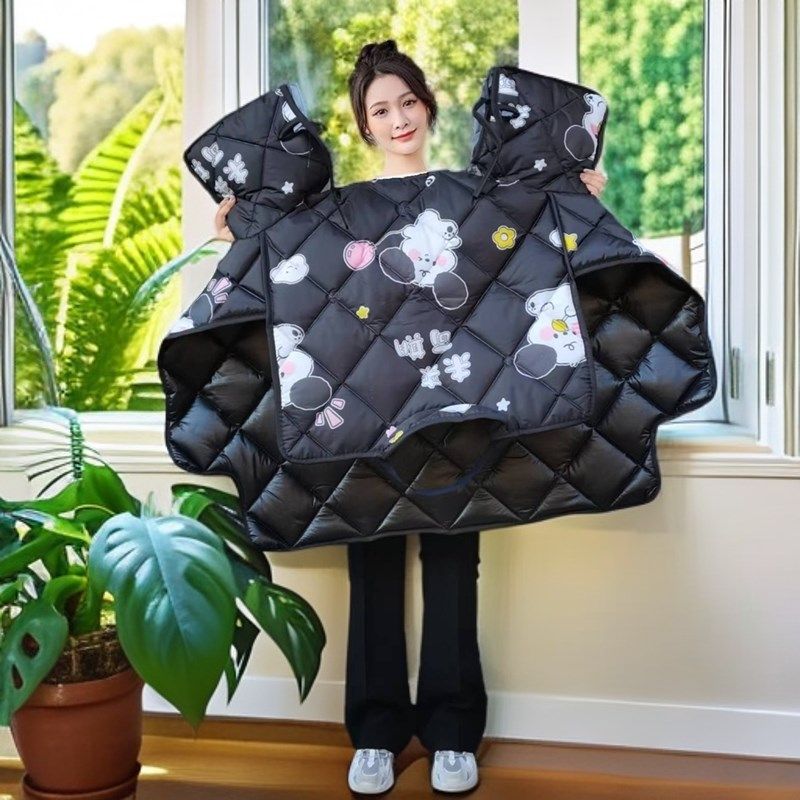 2024新款双面防水防风保暖电动车挡风被防寒踏板U车冬季加厚通用