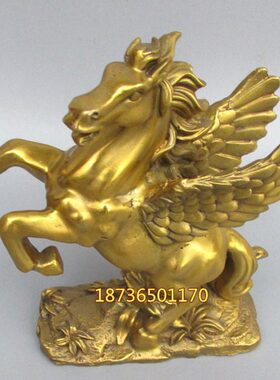 立马马桌面摆件纯铜马铜器家居装饰品礼品肖生工艺品跃飞马招财马