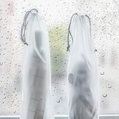 束口雨伞收纳车套包套绳湿外出拉透明袋装 袋半袋载伞雨伞收纳防水