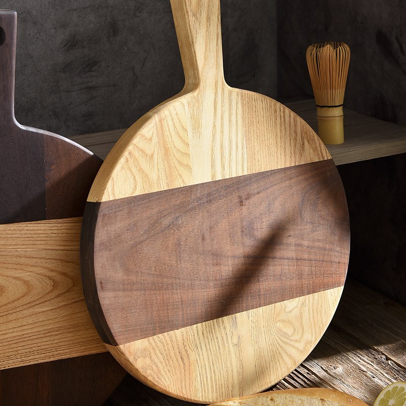 木质牛排b盘西餐盘白蜡木长方形实木披萨板托盘木制餐盘牛扒木盘