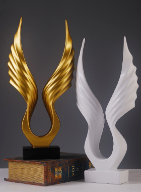 创意大鹏展翅摆件现代简约客厅家居饰品酒柜办公室桌面开业送礼物