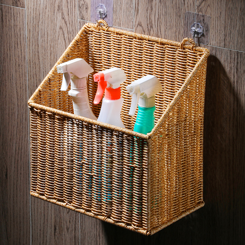 浴室用品置物篮子免打孔墙上挂式调味罐收纳筐日用品置物收纳框篮