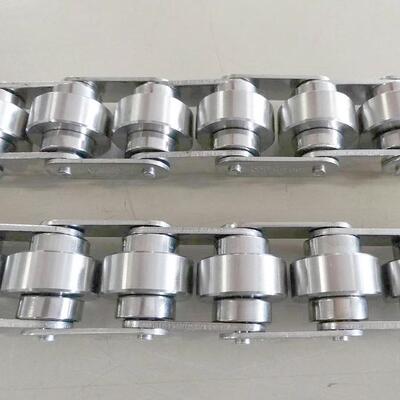 不锈钢双轴心导轨工业链条 C2040VSS双节距输送链 传动链条链轮
