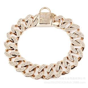 32mm狗脖圈宠物用品不锈钢狗项圈狗链恶霸犬链大型犬不锈钢铸造链