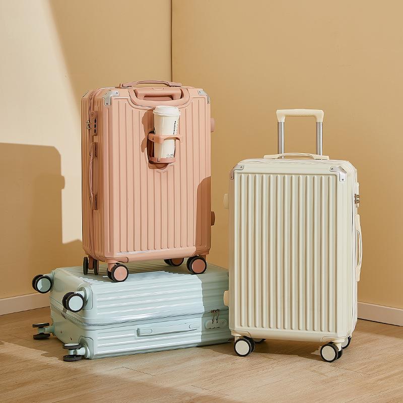 2025大容量拉链款密码登机箱短途旅行拉杆箱加厚耐摔高颜值行李箱