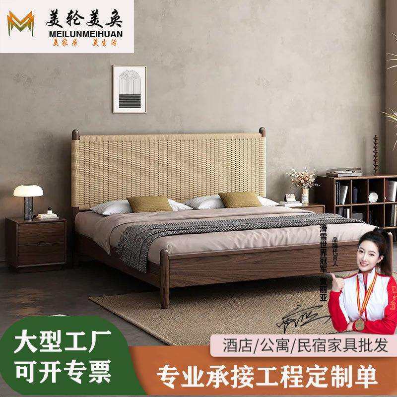 北欧实木床1米8双人床 升级静音床板创意编绳床小户型1.5米单人床,鲜花速递/花卉仿真/绿植园艺,割草机/草坪机,淘宝优惠券,粉丝福利购,淘宝优惠卷