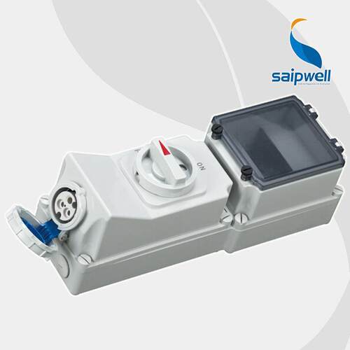 厂家直供SP-7050带空开机械联锁 3P16A IP67机械联锁