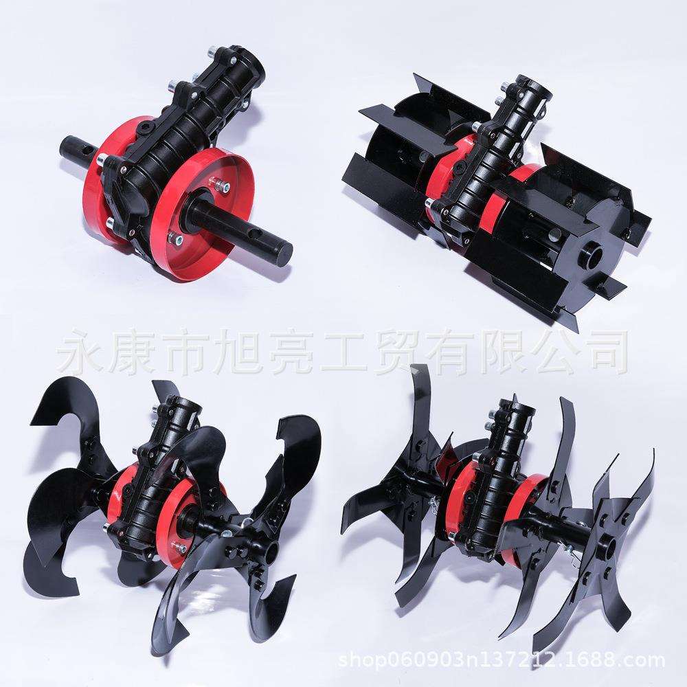 割草机除草轮26管9齿汽油机开沟轮松土轮深耕轮总成割灌机配件