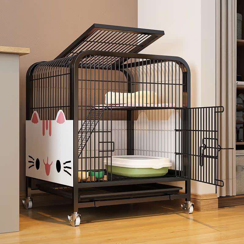 猫笼家用折叠不占地猫厕一体小户型别墅猫屋猫窝宠物室内猫咪昌凌