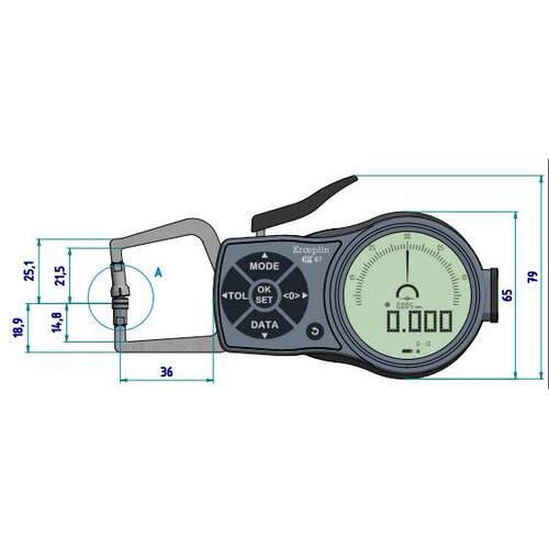优势供应德国kroeplin数显内径卡规 K110T