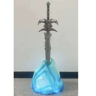 铸剑谷 魔兽世界霜之哀伤1比1底座冰封地台树脂可发光摆件道具