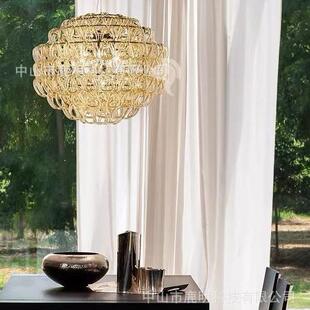 法式中古Murano穆拉诺水晶玻璃吊灯现代轻奢别墅客厅卧室装饰吊灯