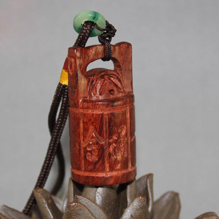 印度小叶紫檀一桶金摆件 小叶紫檀手把件 文玩摆件