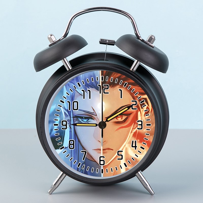 哪吒2周边魔童闹海充电款闹钟4寸定制 敖L丙 学生专用响铃静音走