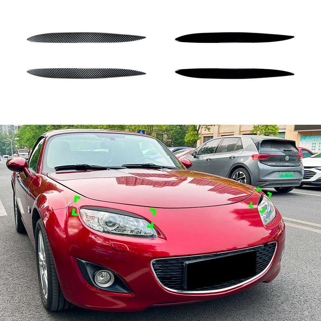 适用马自达MX-5 NC Miata 2009-2015前大灯灯眉车贴外饰跨境改装