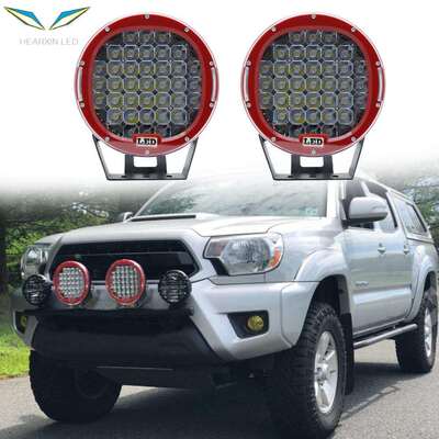 185W LED工作灯 9英寸越野行驶灯工程机器车灯 远程射灯