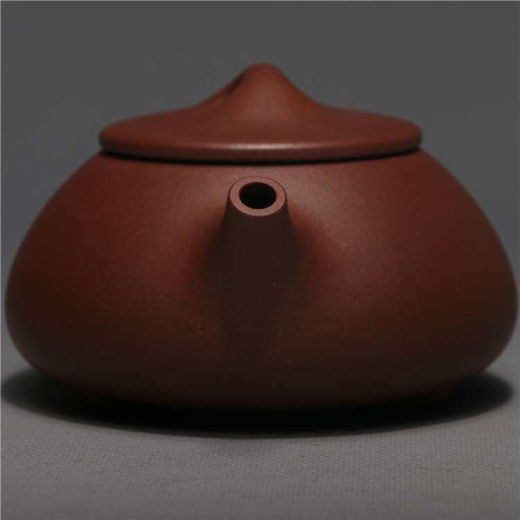 龙砂陶宜兴紫砂茶壶紫泥石瓢壶280紫毫升砂壶围炉煮茶茶壶
