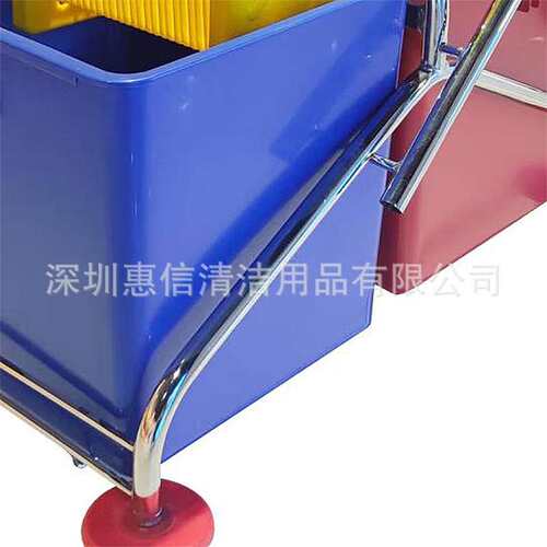 白云清洁AF08071大号双桶下压侧压式60L榨水车柞水车挤水桶拖把桶