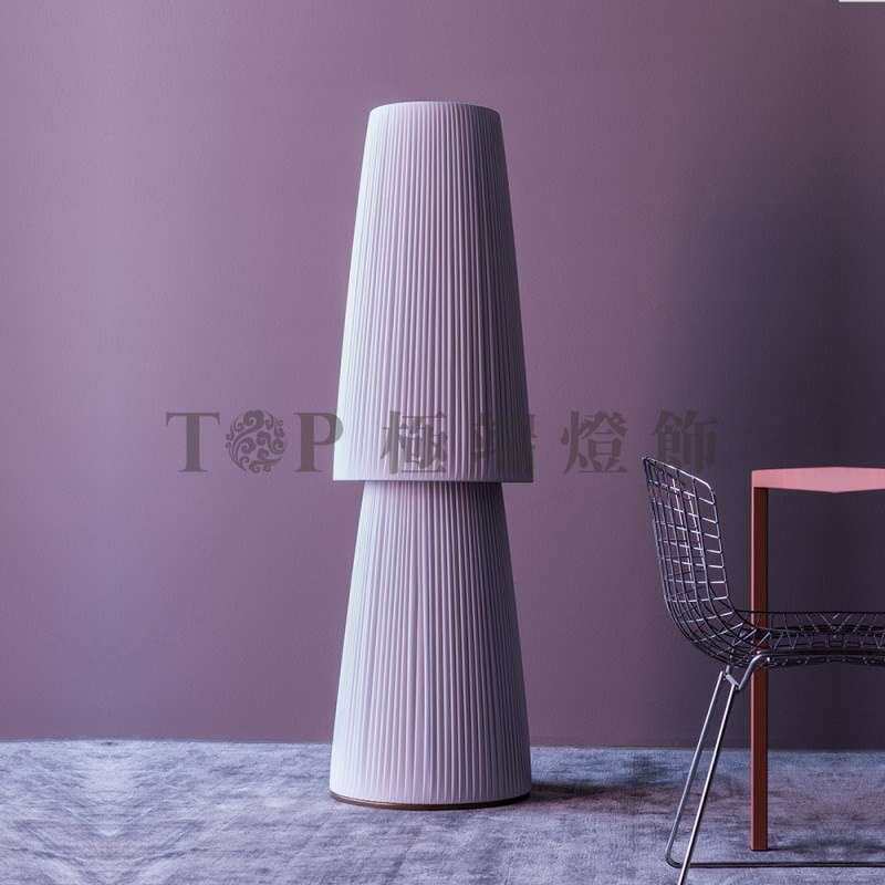 现代简约设计创意个性多彩色百褶灯罩落地灯 北欧客厅阅读地灯
