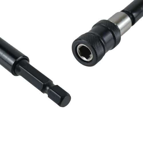 4PC六角柄圆管接杆1/4批头延长杆60mm100mm150mm300mm快换接杆