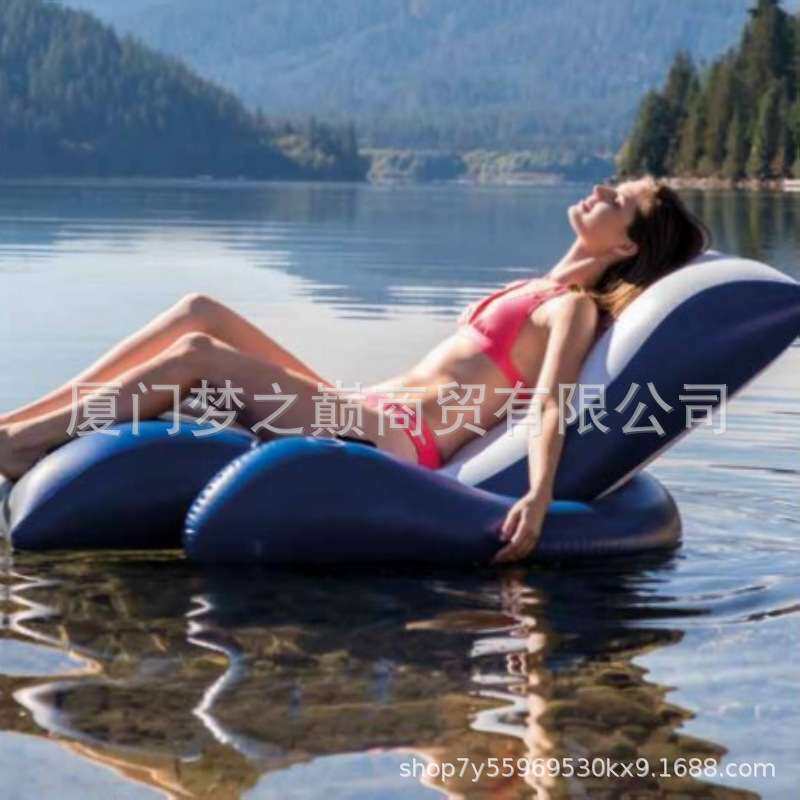 INTEX58868单人充气躺椅儿童大号男女可爱浮圈腋下圈救生圈座圈