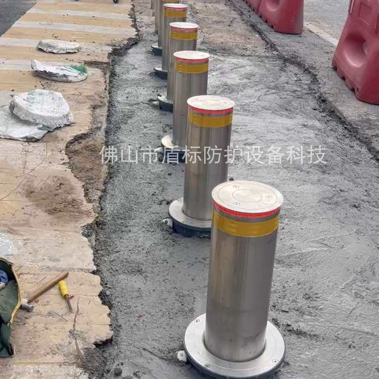 盾标防护电动升降柱路庄成品挡车墩液压全自动伸缩半自动可拆卸桩