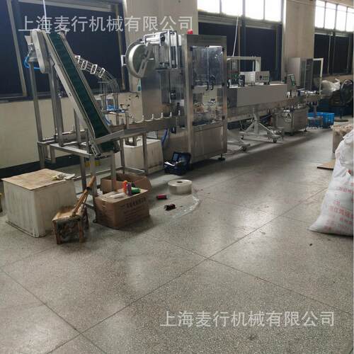 上海纺织URS家直全自纺厂织线套标销机纺织动线套膜收缩机套标机