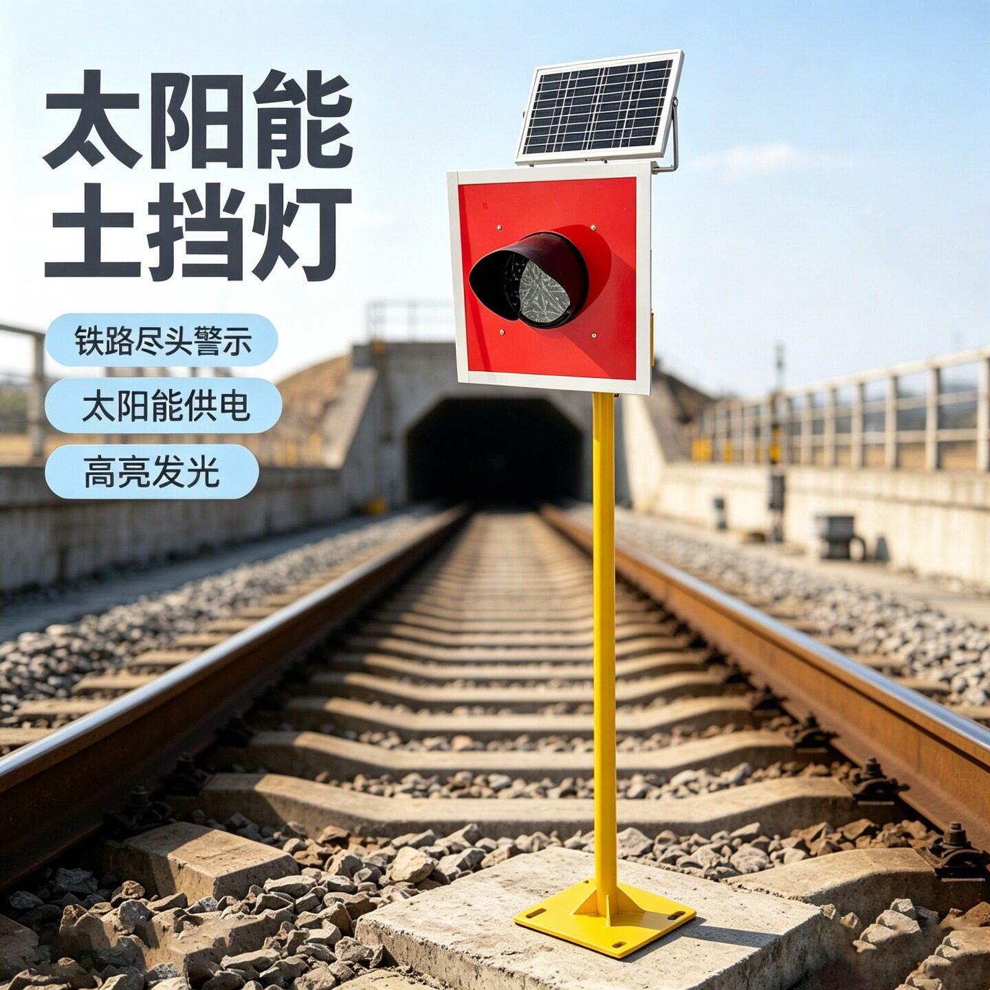 业YXTYNTDD兴太阳能撞土挡铁轨交通车挡器灯铁路信灯号材墙灯